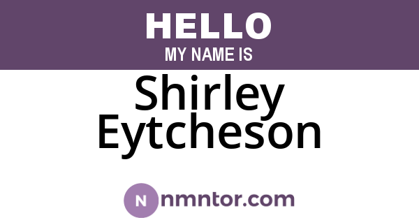 Shirley Eytcheson