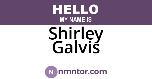 Shirley Galvis