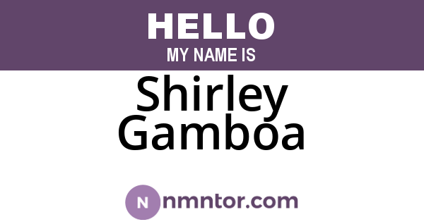 Shirley Gamboa