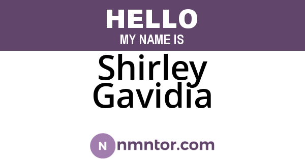Shirley Gavidia