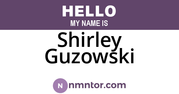 Shirley Guzowski
