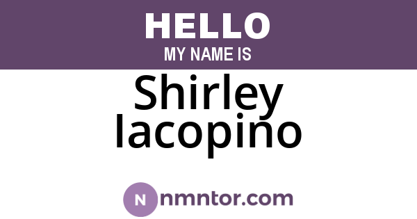 Shirley Iacopino