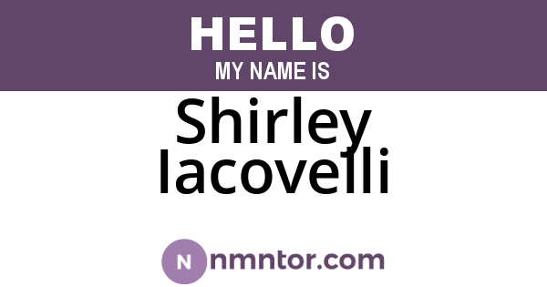 Shirley Iacovelli