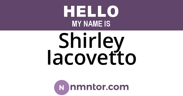 Shirley Iacovetto