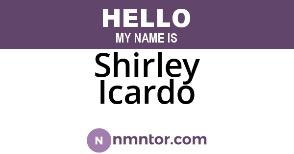 Shirley Icardo