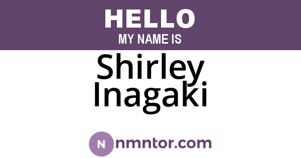 Shirley Inagaki