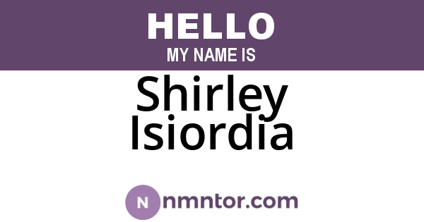 Shirley Isiordia
