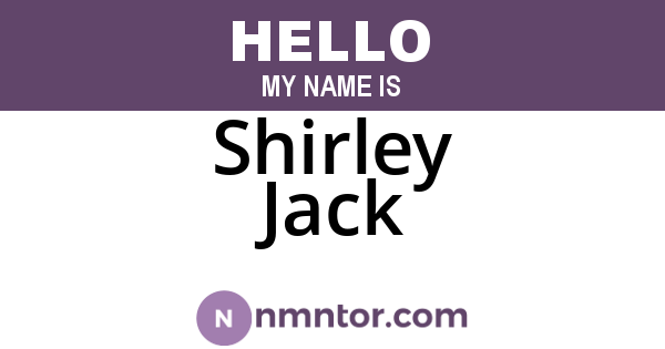 Shirley Jack