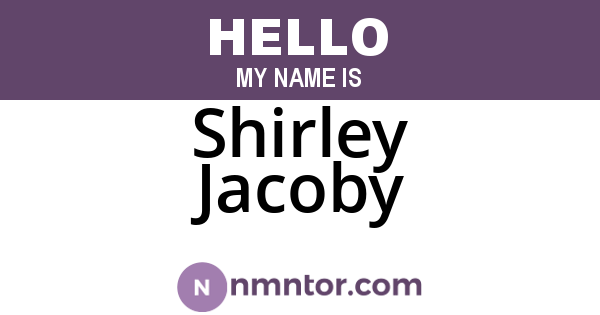 Shirley Jacoby