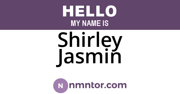 Shirley Jasmin