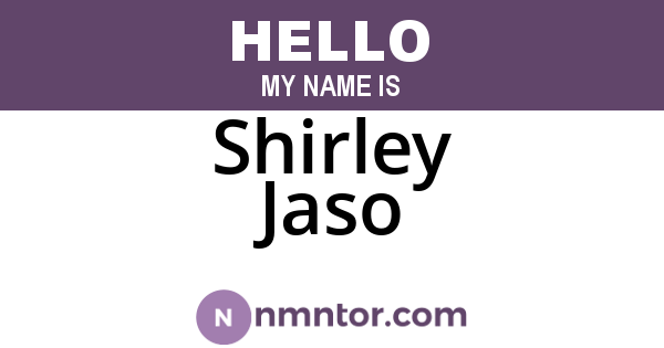 Shirley Jaso