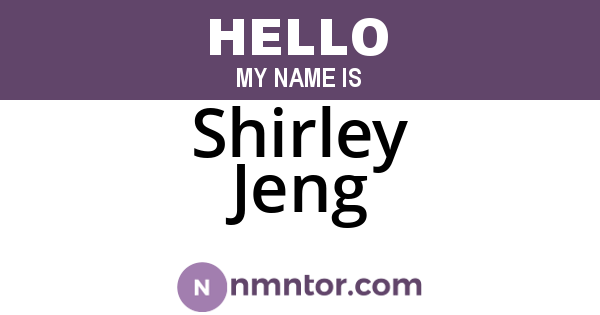 Shirley Jeng