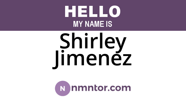Shirley Jimenez