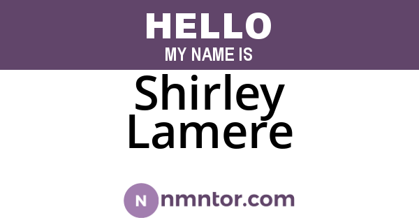 Shirley Lamere