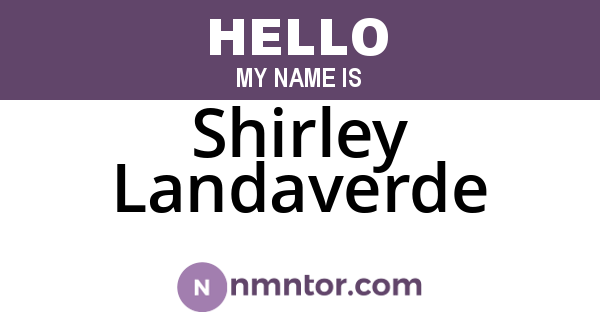 Shirley Landaverde