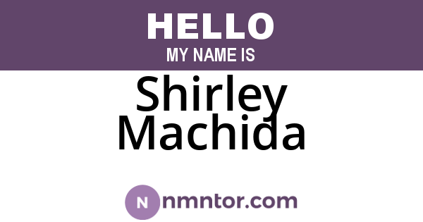 Shirley Machida