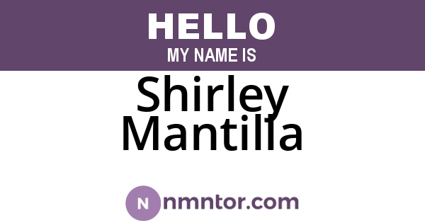 Shirley Mantilla