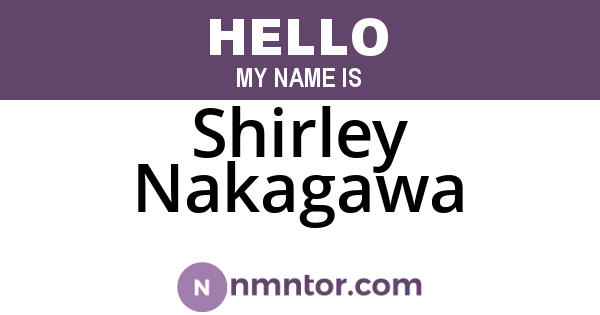 Shirley Nakagawa