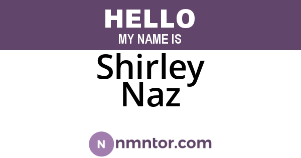Shirley Naz