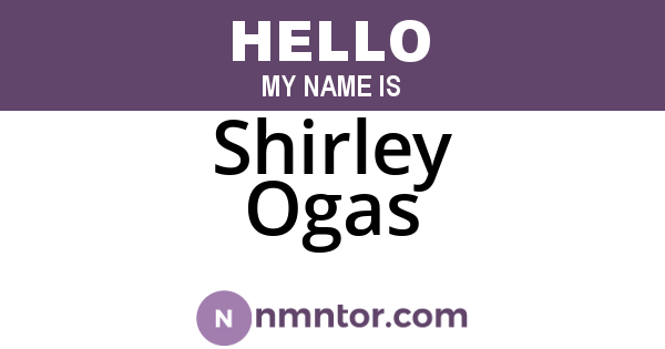 Shirley Ogas