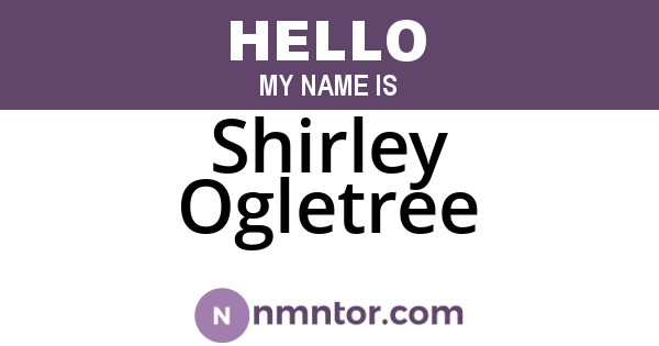 Shirley Ogletree