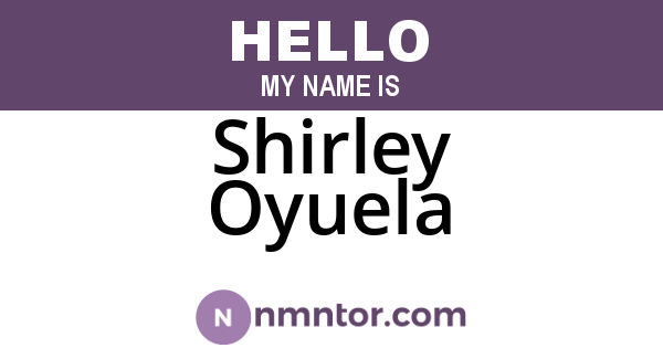 Shirley Oyuela