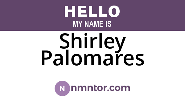 Shirley Palomares