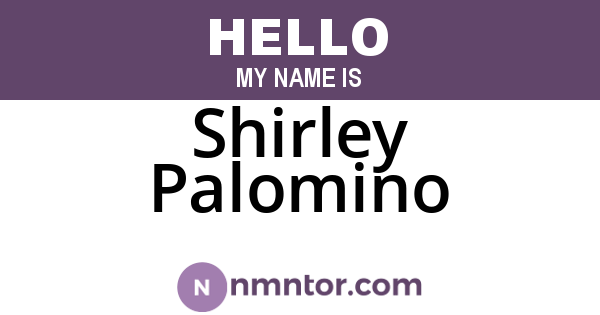 Shirley Palomino
