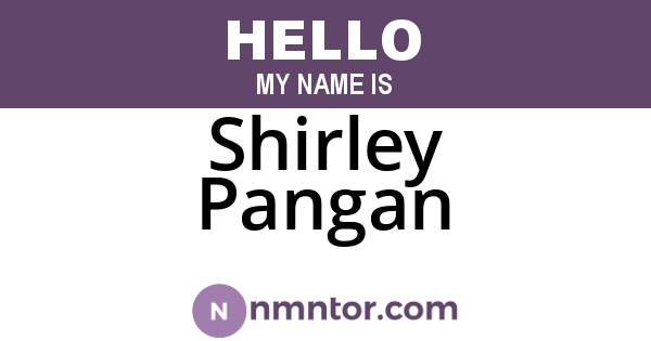 Shirley Pangan