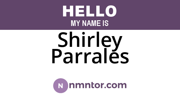 Shirley Parrales