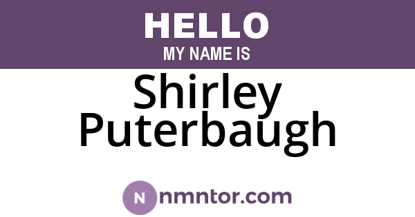 Shirley Puterbaugh