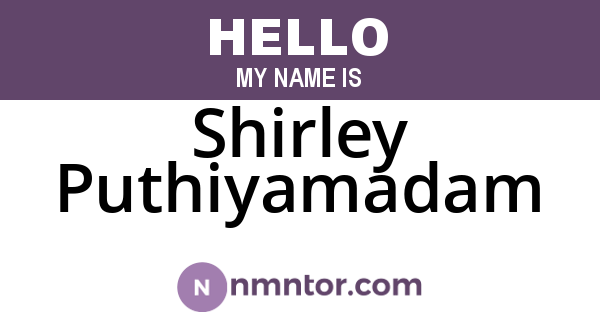 Shirley Puthiyamadam
