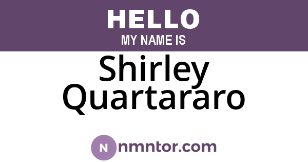 Shirley Quartararo