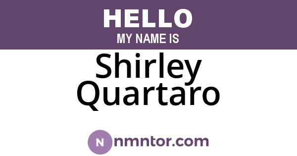Shirley Quartaro