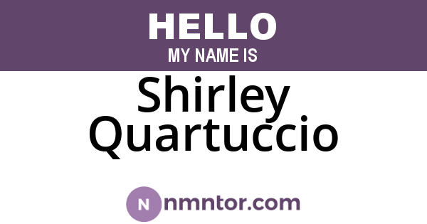 Shirley Quartuccio