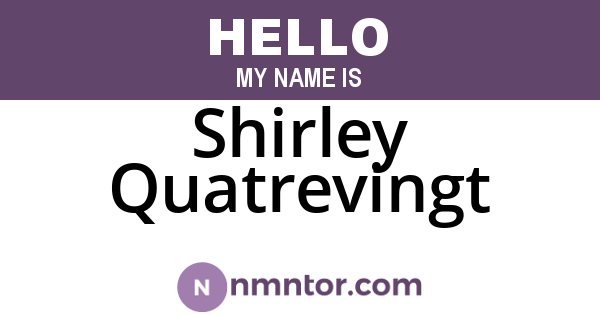 Shirley Quatrevingt