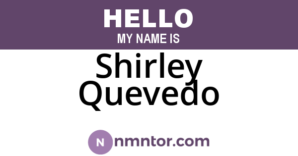 Shirley Quevedo