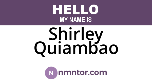 Shirley Quiambao