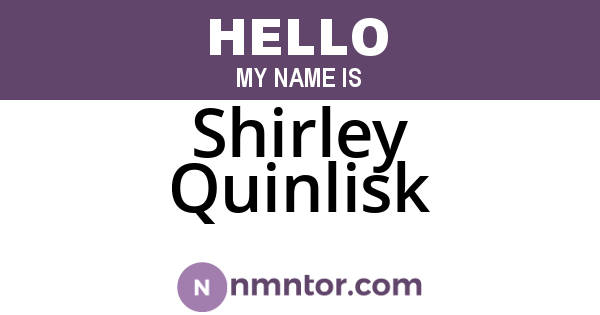 Shirley Quinlisk