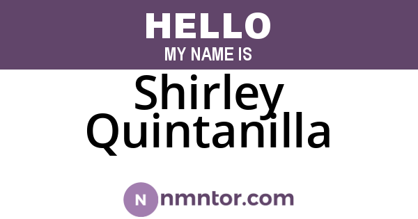 Shirley Quintanilla
