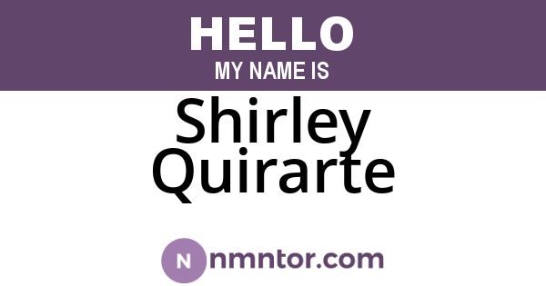 Shirley Quirarte
