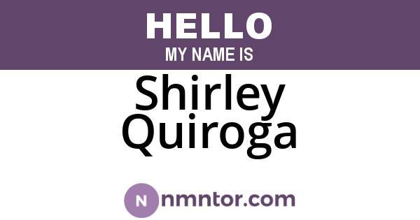 Shirley Quiroga