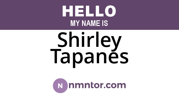 Shirley Tapanes