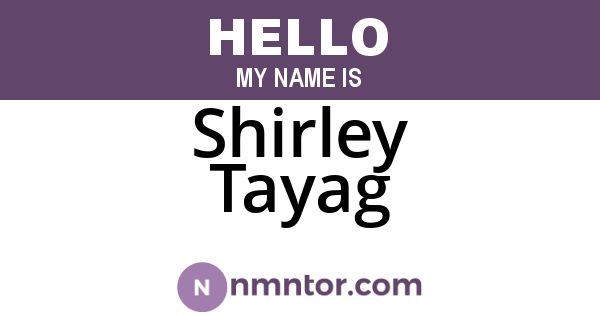 Shirley Tayag
