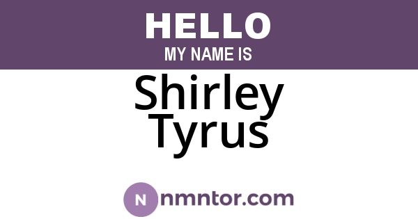 Shirley Tyrus