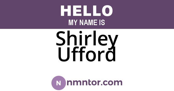 Shirley Ufford