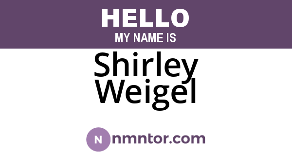 Shirley Weigel