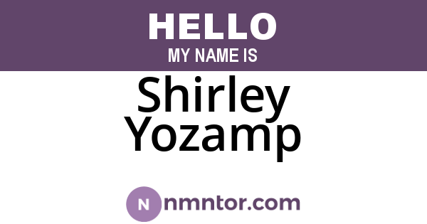 Shirley Yozamp