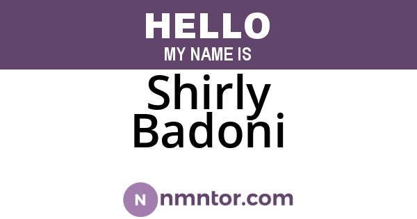 Shirly Badoni