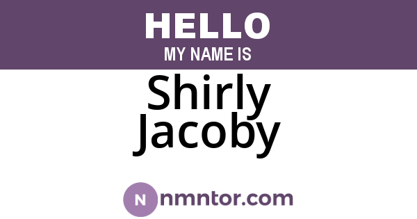 Shirly Jacoby